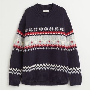 NWT Jacquard Knit Sweater